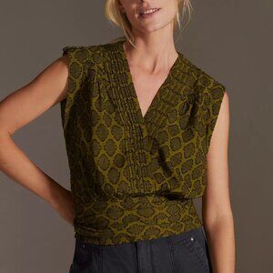 Anthropologie v-neck wrap top